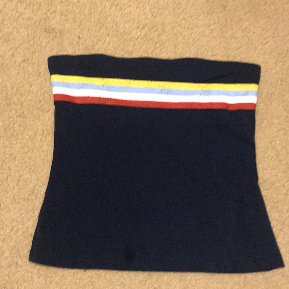 Navy blue tube top